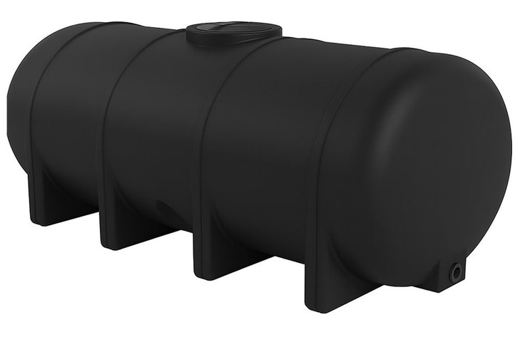 Norwesco 4035 Gallon HDPE Horizontal Elliptical Leg Tank in Black