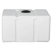 Norwesco 50 Gallon Plastic Portable Loaf Utility Tank in White