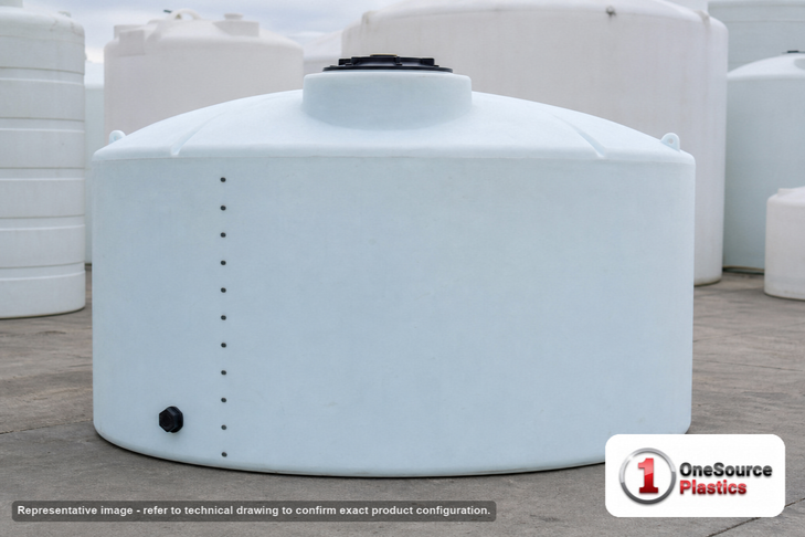 Norwesco 5000 Gallon HDPE Vertical Liquid Storage Tank. . Manufacturer part number N-43833. Sold by OneSource Plastics (https://www.onesourceplastics.com).