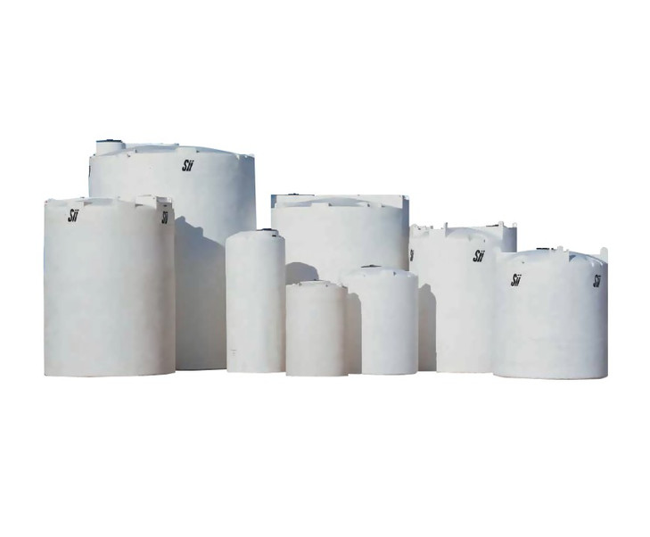 Snyder Industries 300 Gallon Plastic Vertical Liquid Storage Tank in White