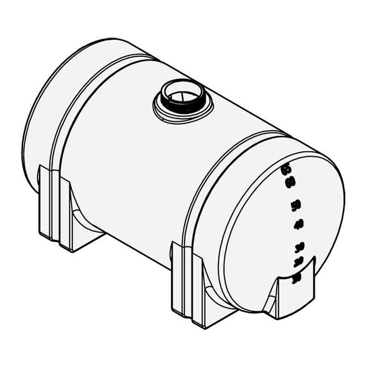 Snyder Industries 65 Gallon Plastic Horizontal Leg Tank