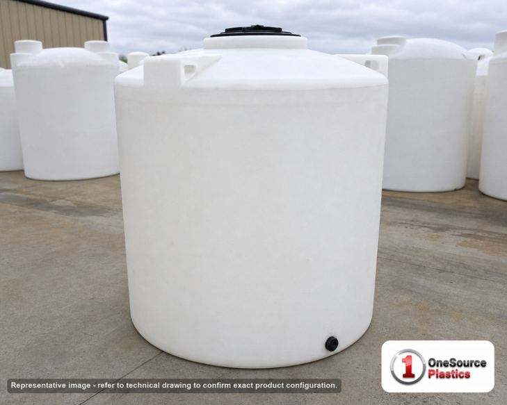Snyder Industries 1000 Gallon HDPE Vertical Liquid Storage Tank with ASTM Certification. 1000 gallon capacity; Polyethylene