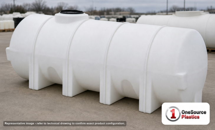 Norwesco 1025 Gallon Horizontal Leg Tank without Fittings. Manufacturer part number N-40090.