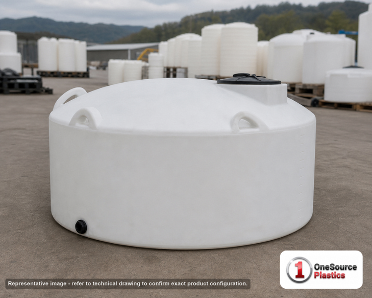 Snyder Industries 1100 Gallon HDPE Vertical Liquid Storage Tank West Virginia. Polyethylene; White