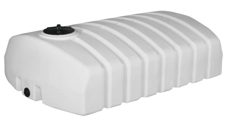 Norwesco 1275 Gallon Hauling Water Storage Tank with Low Profile Design in White