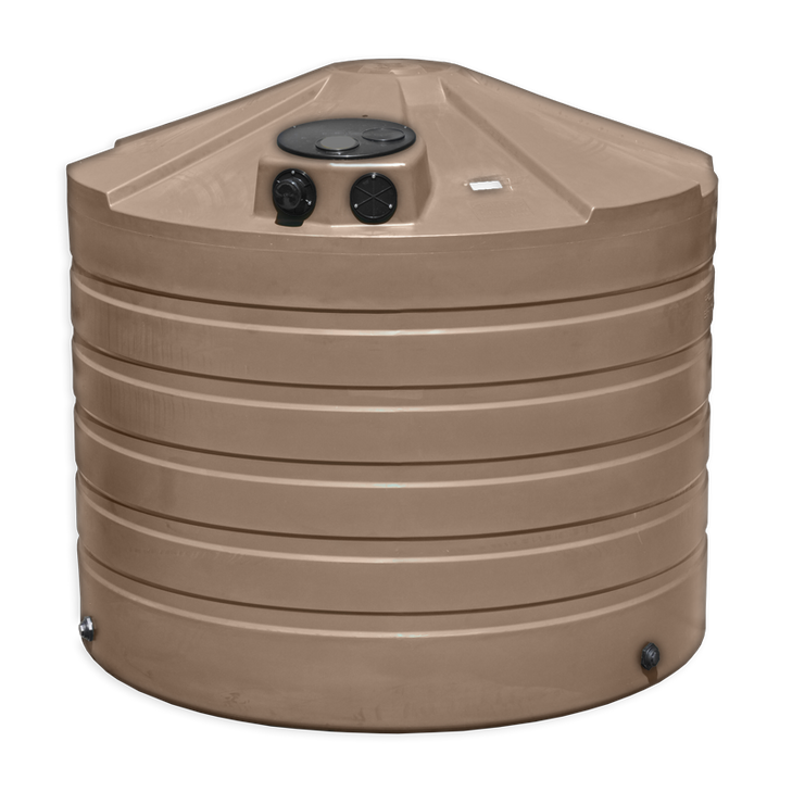 Bushman 1320 Gallon Mocha Rainwater Collection Storage Tank