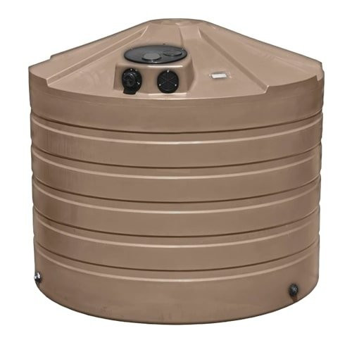 Bushman 1320 Gallon Mocha Rainwater Collection Storage Tank
