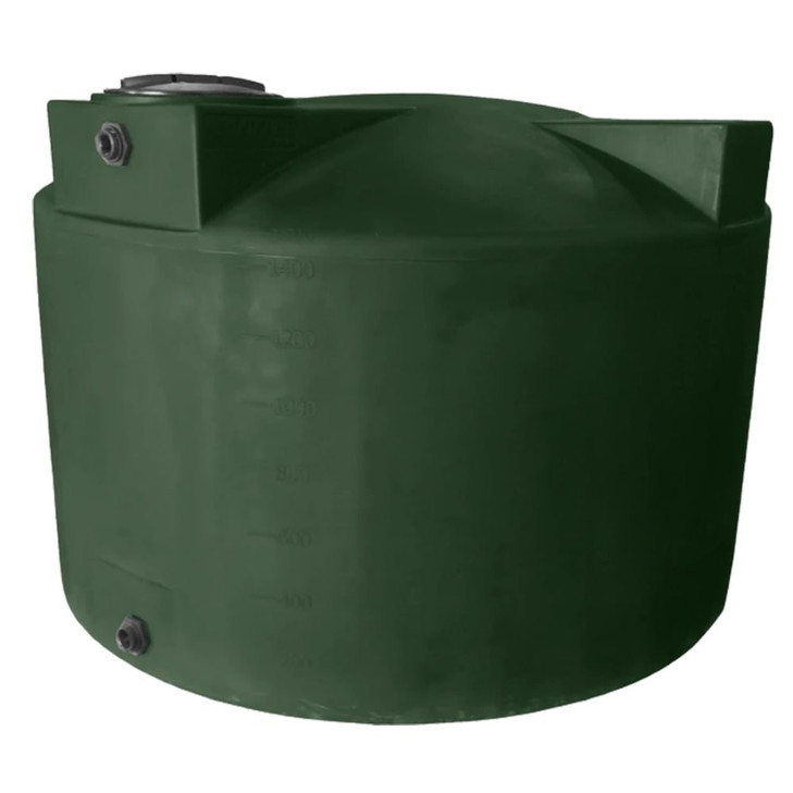 Bushman 1500 Gallon Dark Green Vertical Water Storage Tank