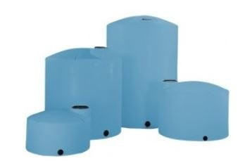 Norwesco 2500 Gallon Vertical Storage Tank in Blue