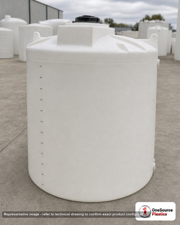 Snyder Industries 330 Gallon HDPE Vertical Liquid Storage Tank with ASTM Certification. 330 gallon capacity; Polyethylene