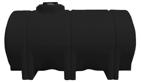 Norwesco 725 Gallon HDPE Horizontal Leg Tank in Black