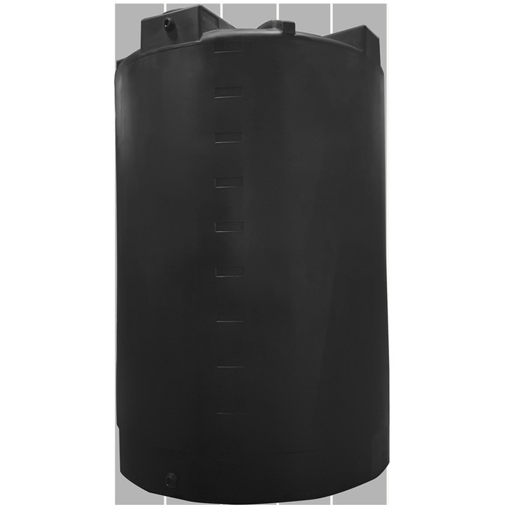 Bushman 5000 Gallon Plastic Vertical Water Storage Tank in Black