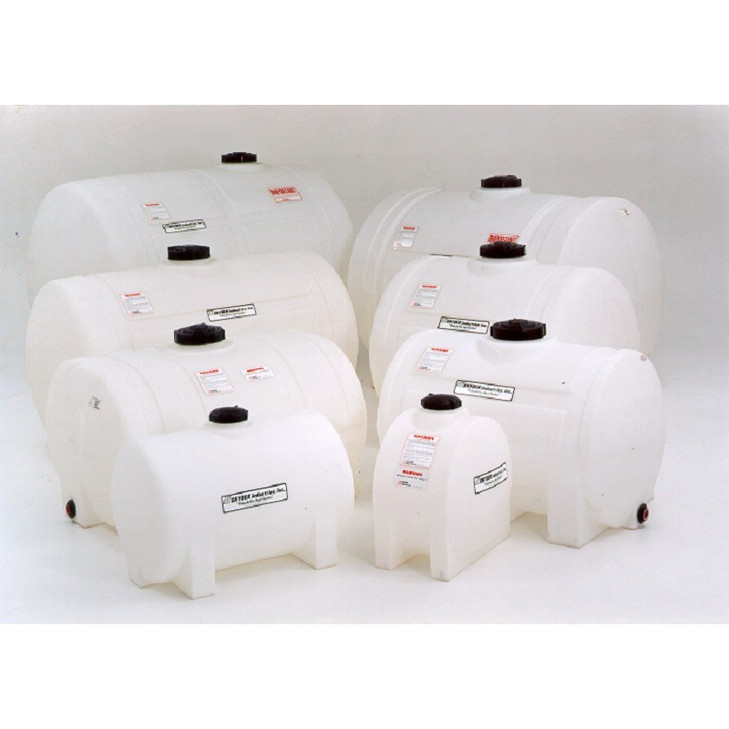 Snyder Industries 30 Gallon Plastic Horizontal Leg Tank in White