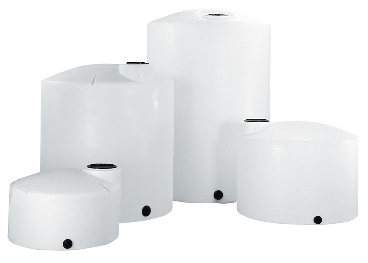 Norwesco 22 Gallon Vertical Liquid Storage Tank in White Without Fitting