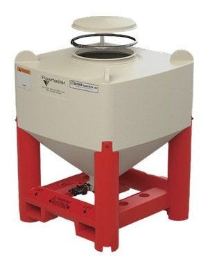 Snyder Industries 450 Gallon Plastic Flowmaster Viscous Hopper Bin Tank