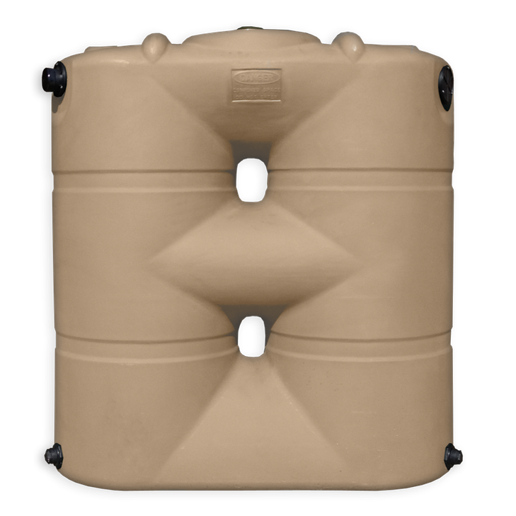 LOCKED - Bushman 265 Gallon Mocha Slimline Rainwater Storage Tank