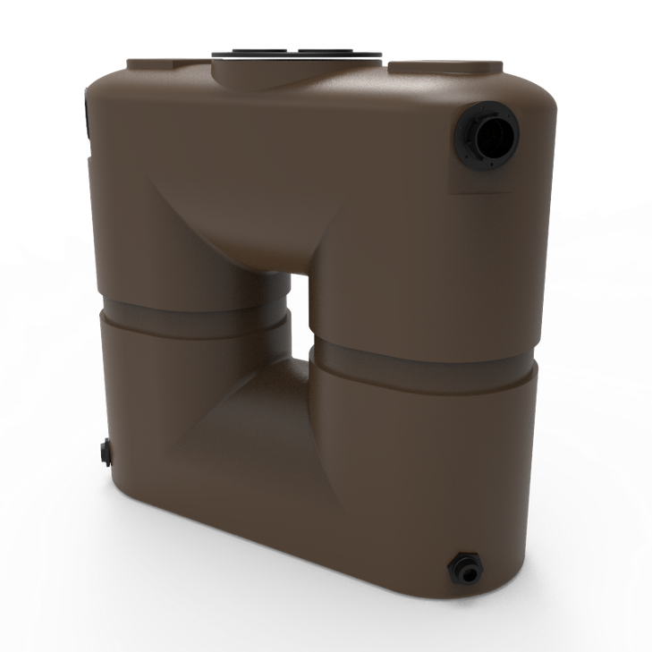 LOCKED - Bushman 130 Gallon Brown Slimline Rainwater Storage Tank