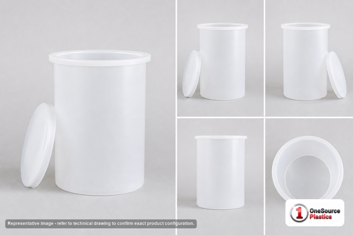 Chem-Tainer 150 Gallon Plastic Open Top Batch Storage Tank