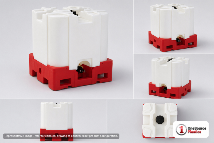 Snyder Industries 220 Gallon HDPE Stackable IBC Tote Tank