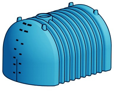 Norwesco 4200 Gallon HDPE Hauling Flat Bottom Utility Tank in Blue