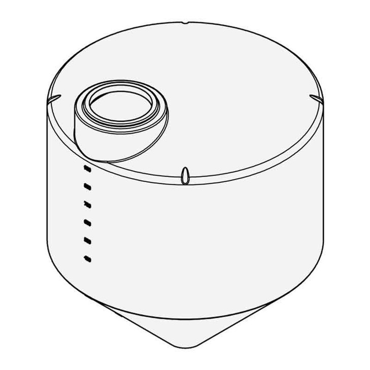 Snyder Industries 1000 Gallon 30 Degree Plastic Cone Bottom Tank