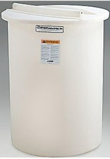 Snyder Industries 360 Gallon HDLPE Open Top Batch Storage Tank in White