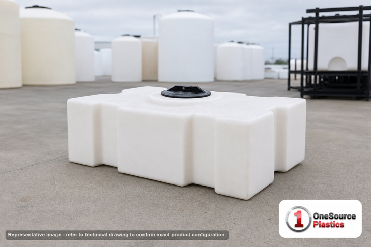 Snyder Industries 50 Gallon Plastic Portable Pest Control Operator Tank. Polyethylene; White; 23" H x 19" W x 38" L.