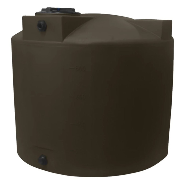 Bushman 1000 Gallon Dark Brown Vertical Water Storage Tank