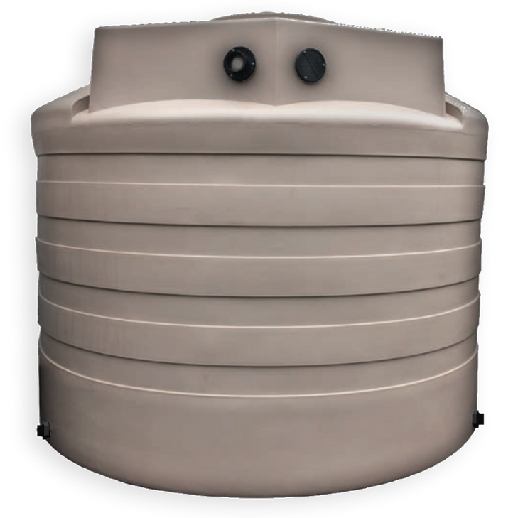 Bushman 2650 Gallon Dark Brown Vertical Water Storage Tank
