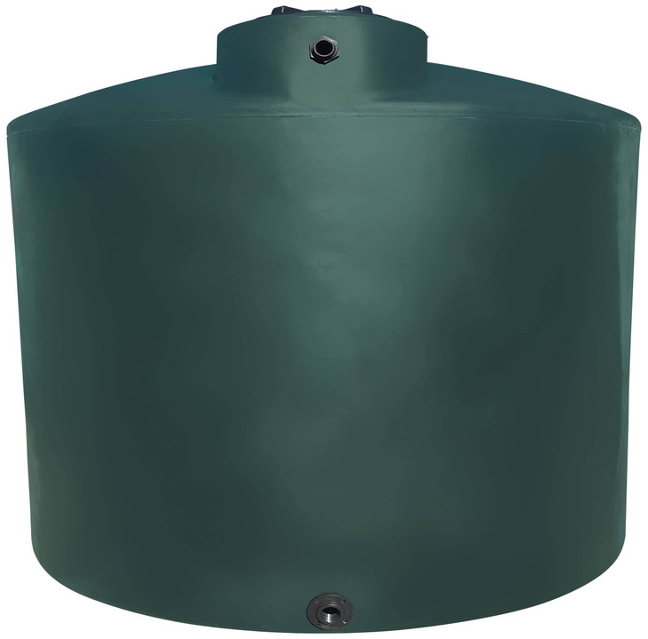 Norwesco 2500 Gallon Dark Green Vertical Water Storage Tank