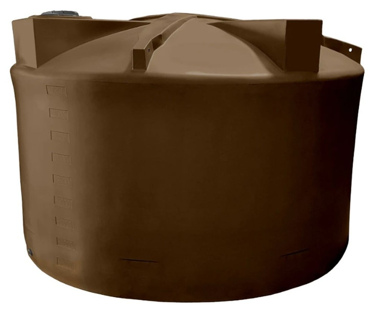 Bushman 5000 Gallon Dark Brown Vertical Water Storage Tank