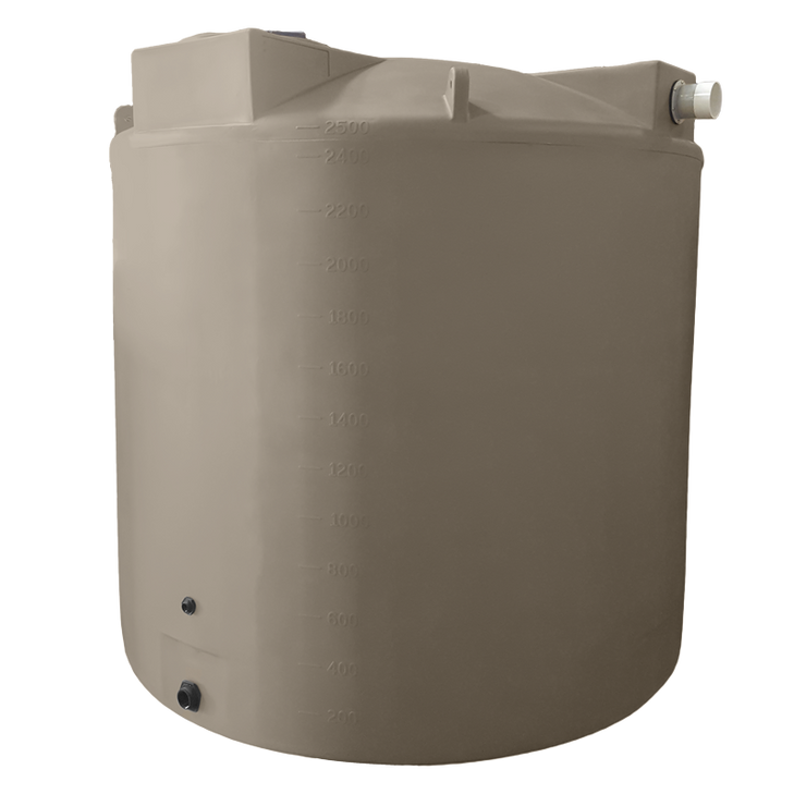 Bushman 2500 Gallon Mocha Vertical Water Storage Tank