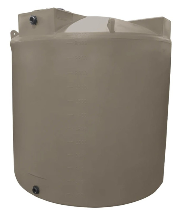 Bushman 2500 Gallon Mocha Vertical Water Storage Tank