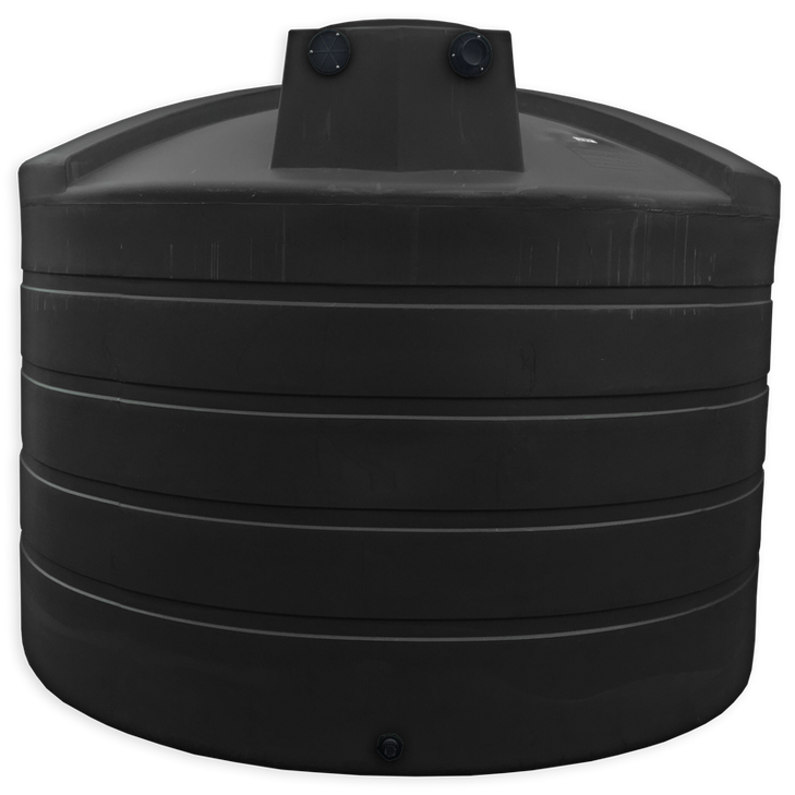 Bushman 5050 Gallon Black Rainwater Collection Storage Tank