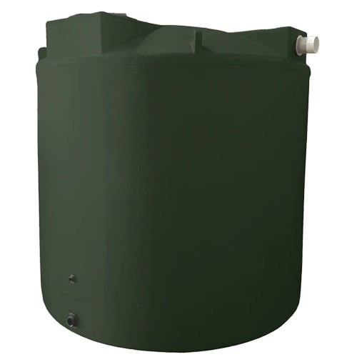 Bushman 2500 Gallon Dark Green Rainwater Collection Tank