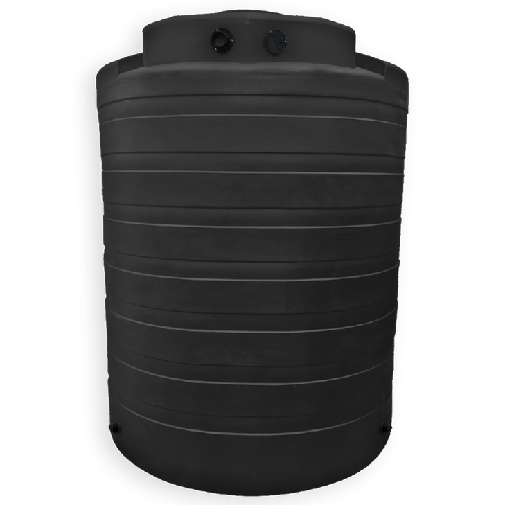 Bushman 4050 Gallon Black Rainwater Collection Storage Tank
