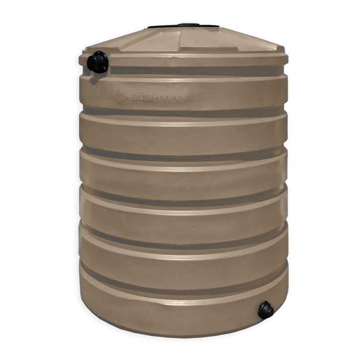 Bushman 330 Gallon Mocha Rainwater Collection Storage Tank