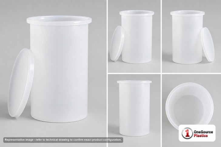 Chem-Tainer 105 Gallon Plastic Open Top Batch Storage Tank