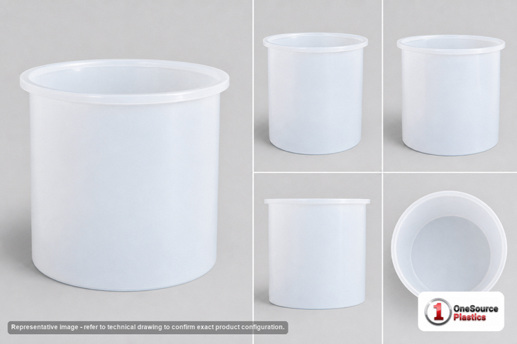 Chem-Tainer 1350 Gallon Plastic Open Top Batch Storage Tank