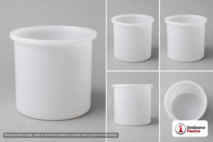 Chem-Tainer 1500 Gallon Plastic Open Top Batch Storage Tank