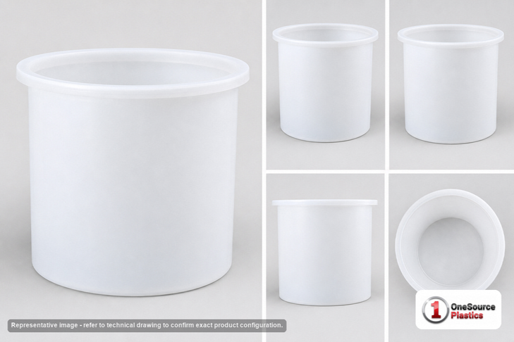 Chem-Tainer 575 Gallon Plastic Open Top Batch Storage Tank
