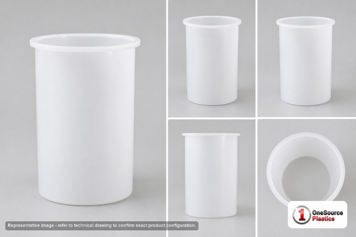 Chem-Tainer 650 Gallon Plastic Open Top Batch Storage Tank