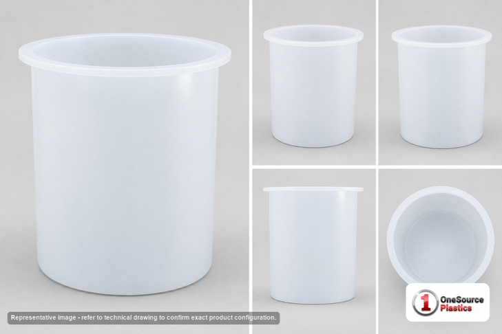 Chem-Tainer 700 Gallon Plastic Open Top Batch Storage Tank