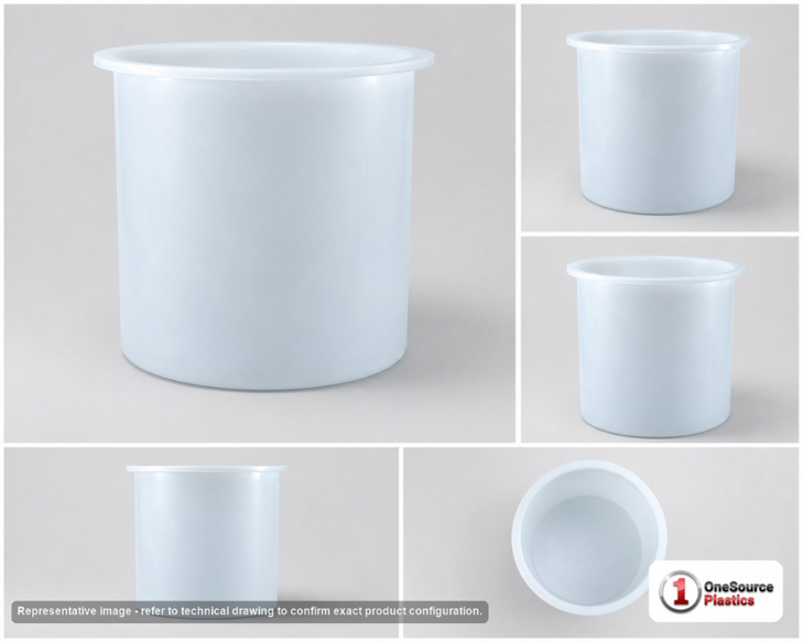Chem-Tainer 800 Gallon Plastic Open Top Batch Storage Tank