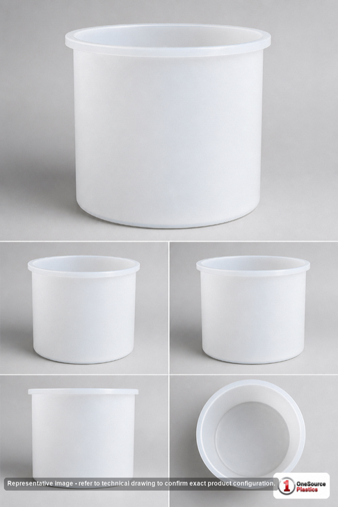 Chem-Tainer 800 Gallon Plastic Open Top Batch Storage Tank