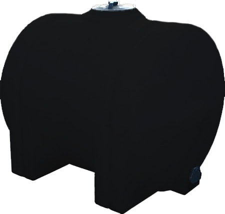 Norwesco 125 Gallon Black Horizontal Leg Tank
