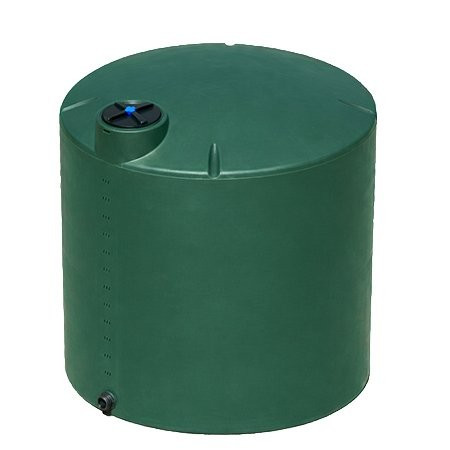 Norwesco 2500 Gallon Dark Green Vertical Water Storage Tank