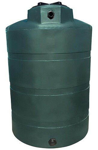 Norwesco 1000 Gallon Dark Green Vertical Water Storage Tank