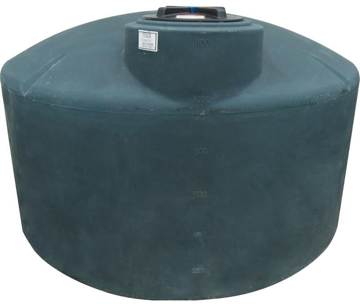 Norwesco 1100 Gallon Green (California Only) Vertical Water Storage Tank