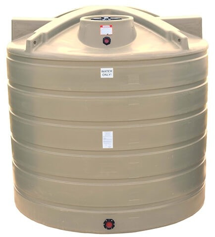 Enduraplas 2000 Gallon Beige Vertical Water Storage Tank
